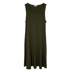 Madewell Olive Green Sleeveless Mini Dress